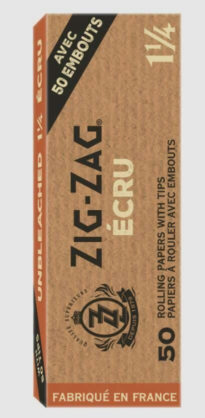 Zig Zag Unbleached 1 1/4 With Tips