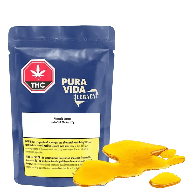 Pura Vida Pineapple Express Jumbo Slab 1.2g Shatter
