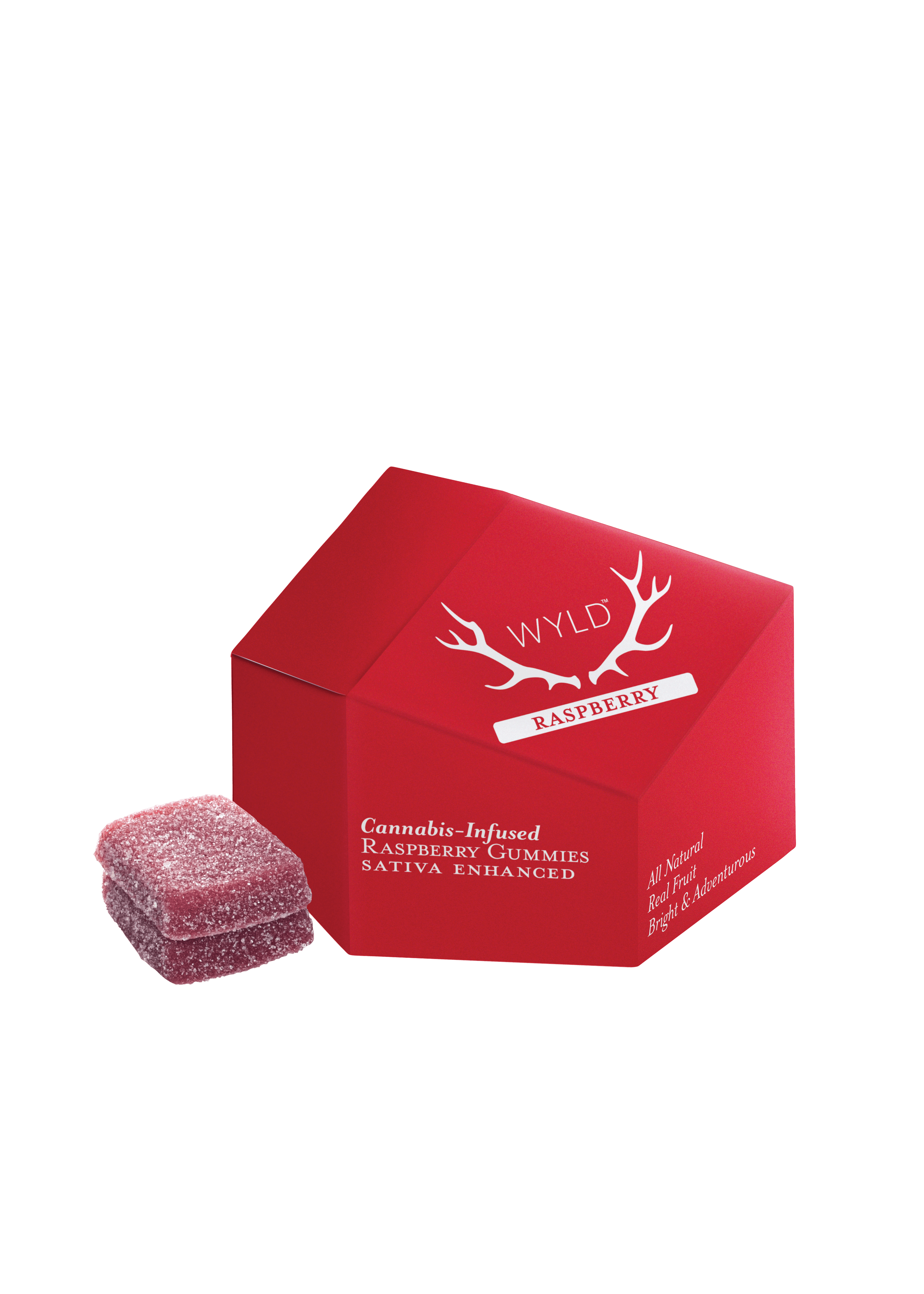 Multipack of 10, Wyld Raspberry THC (100mg THC) Soft Chews