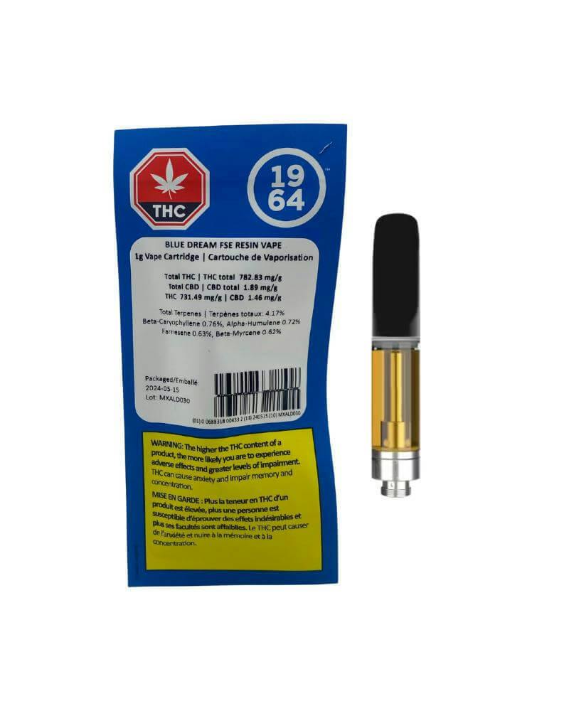 Blue Dream FSE Resin 1g Vape Cartridge 1964