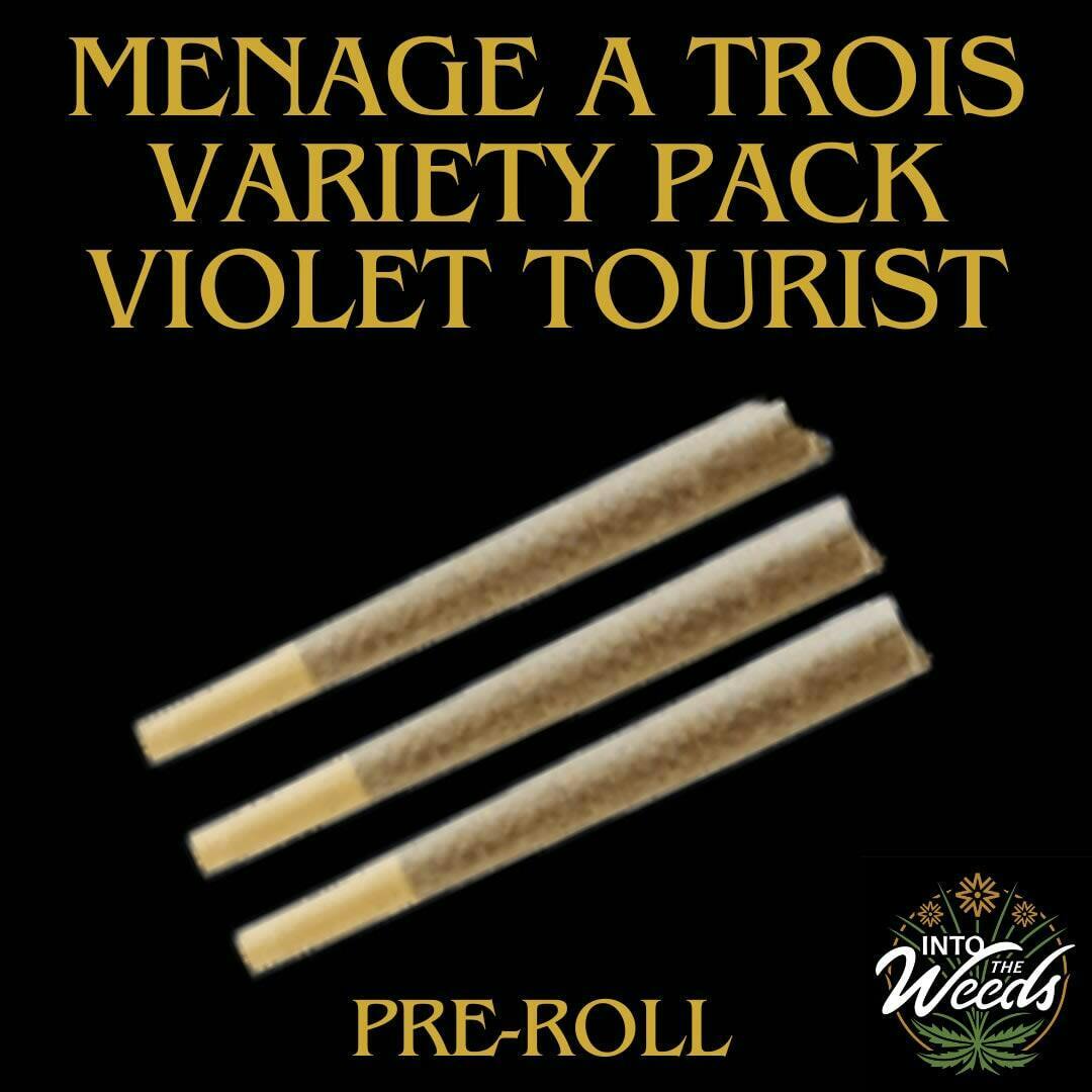 Menage a Trois Variety Pack 3 x 1g Pre-Rolls