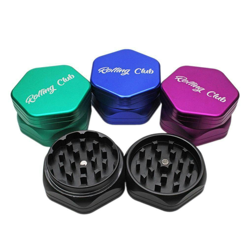 Hex 2.5" 2 Stage Grinder - Rolling Club