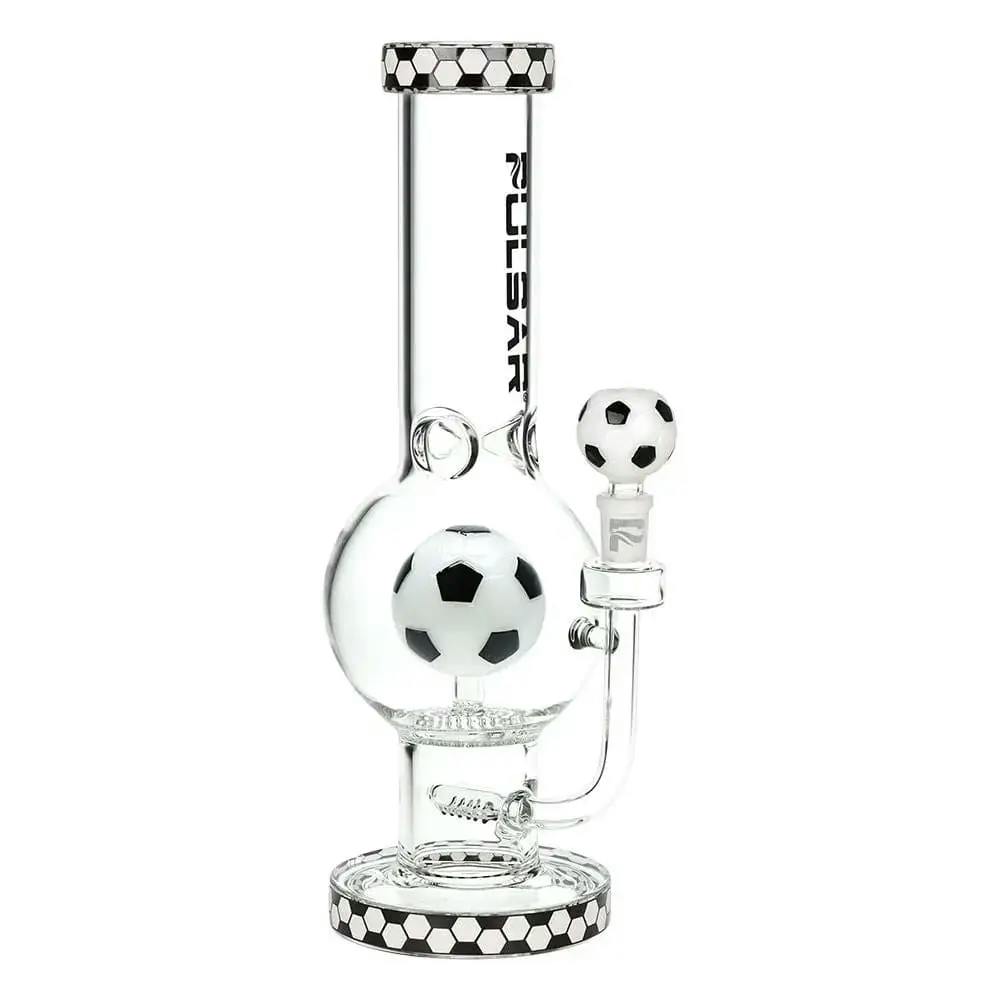 Glass Bong Pulsar Soccer Celebration Bubble Base 12.6" 14mm F