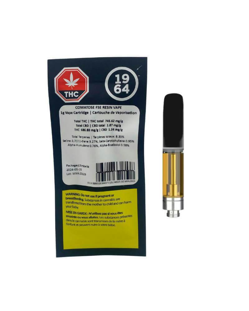 Comatose FSE Resin 1g Vape Cartridge 1964