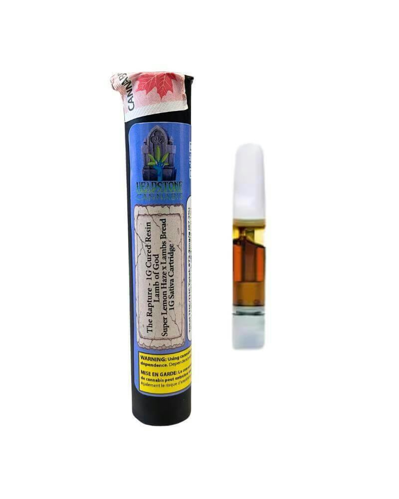 Headstone Cannabis The Rapture Cured Resin 1g Prefilled Vape Cartridge