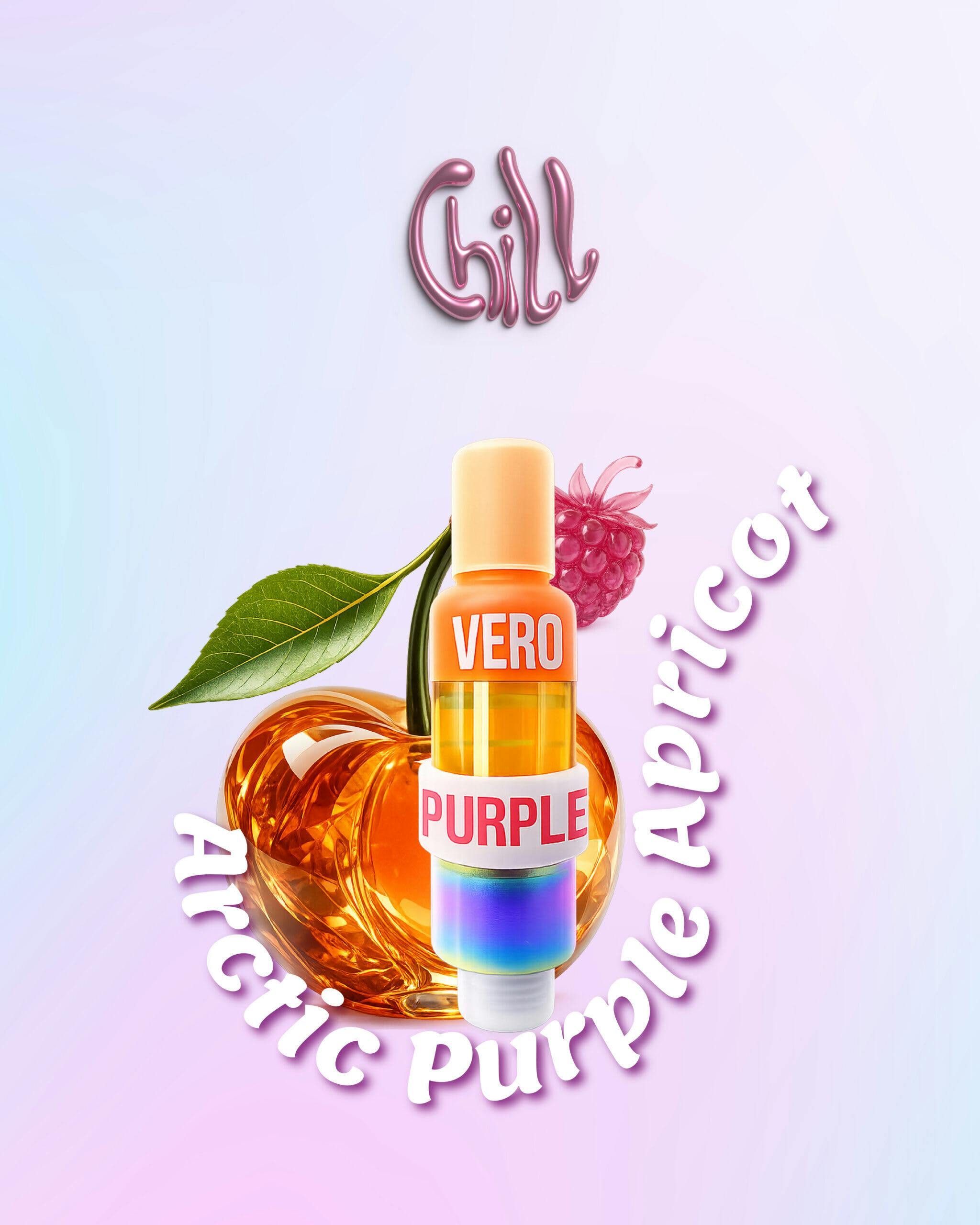 VERO Arctic Purple Apricot Live Liquid Diamond 1g Prefilled Vape Cartridge