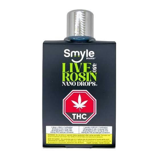 90ml 450mg Unflavored Live Rosin Nano Drops - Smyle Brands