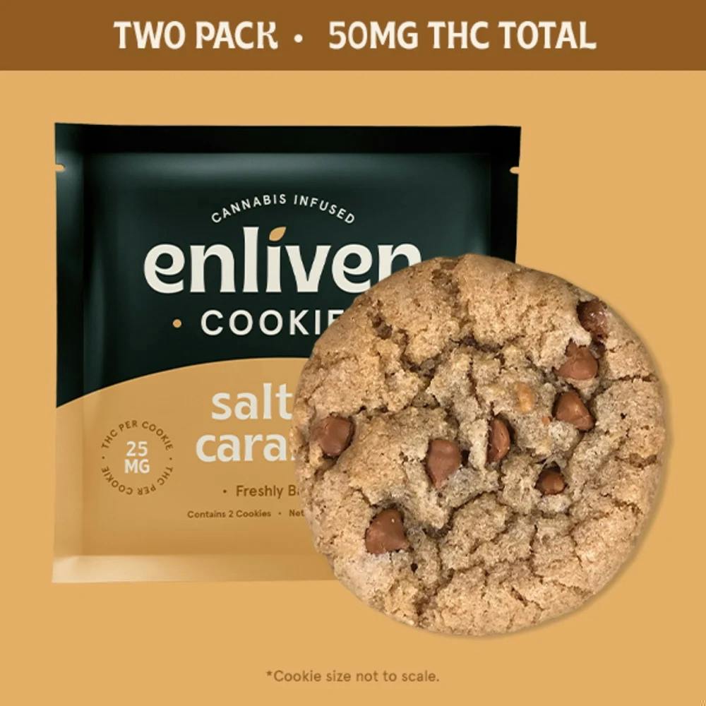 50mg Salted Caramel Cookies 2pc