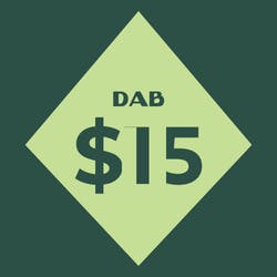$15 Value Menu Dab cannabis product