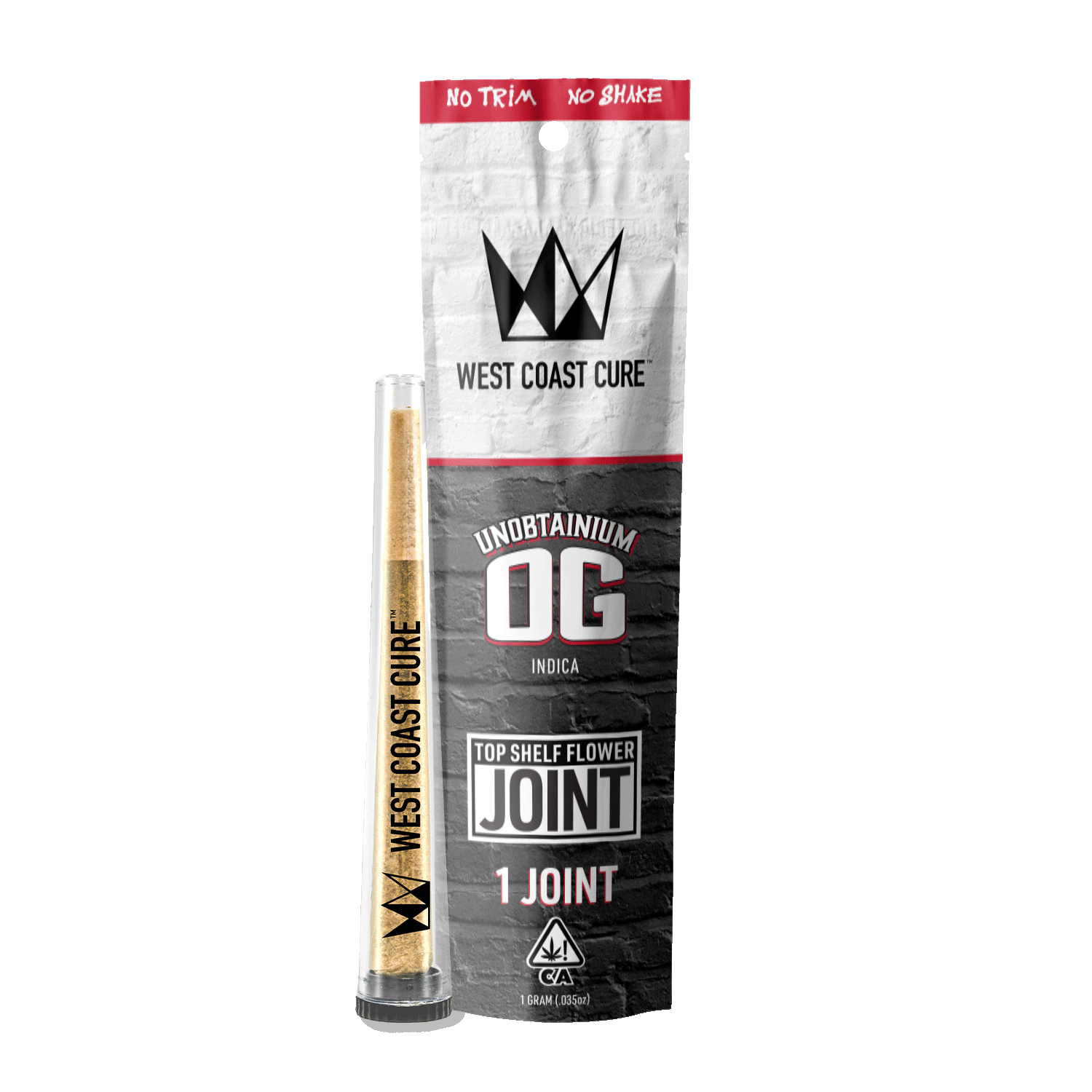 WEST COAST CURE - INDOOR PREROLL - UNOBTAINIUM OG - 1G