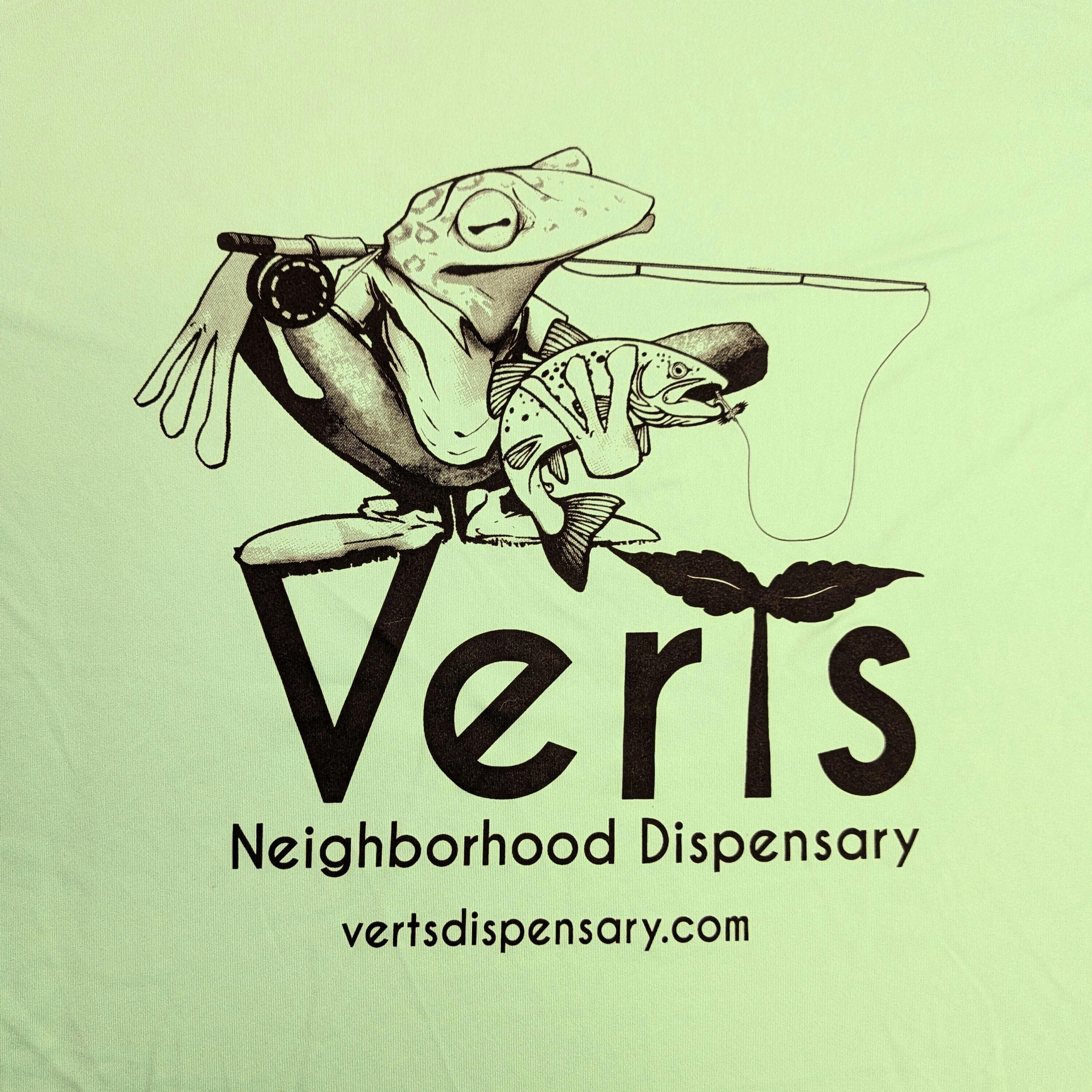 Verts | Mint Fly Fishing Frog | Sun Hoodie