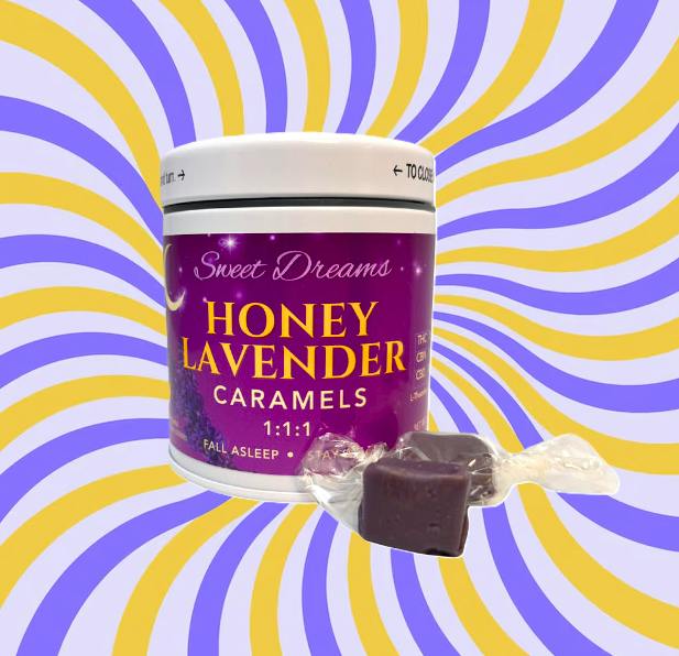 Sweet Dreams - 1:1:1 - Honey Lavender Caramels - 100mg - I