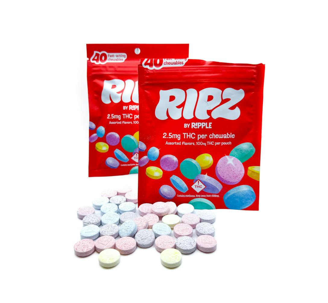 Ripz - Assorted - Fast Acting Chews - 40pk - 100mg