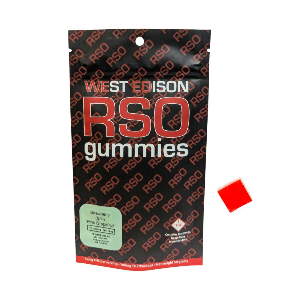 Strawberry - RSO Gummies - 100mg