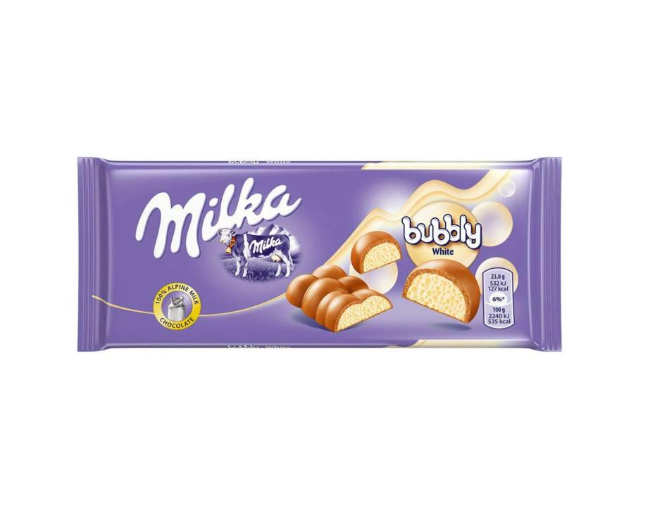 Bubbly Alpine White Chocolate Bar