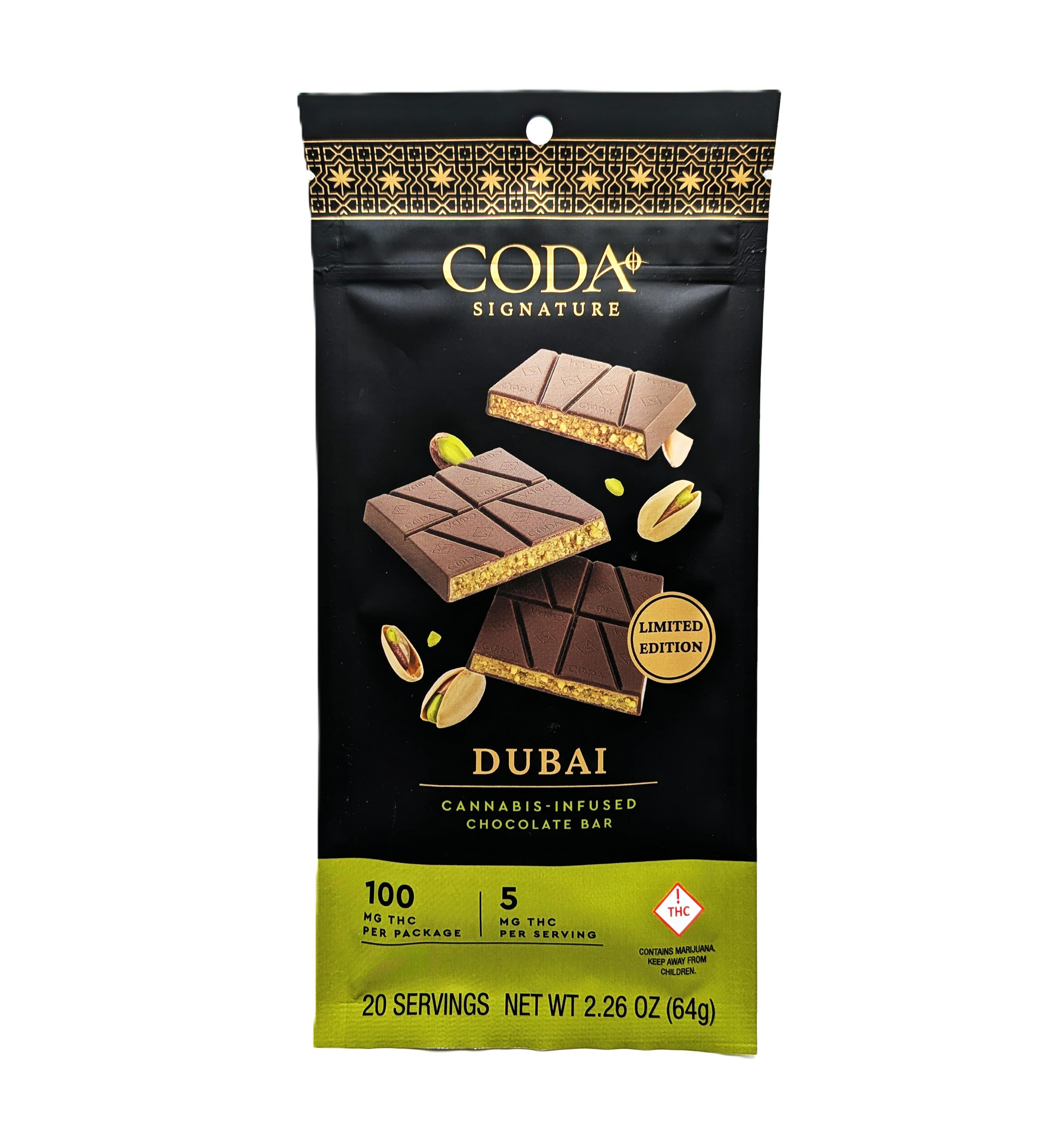 Dubai Chocolate - Chocolate Bar - 20pk - 100mg
