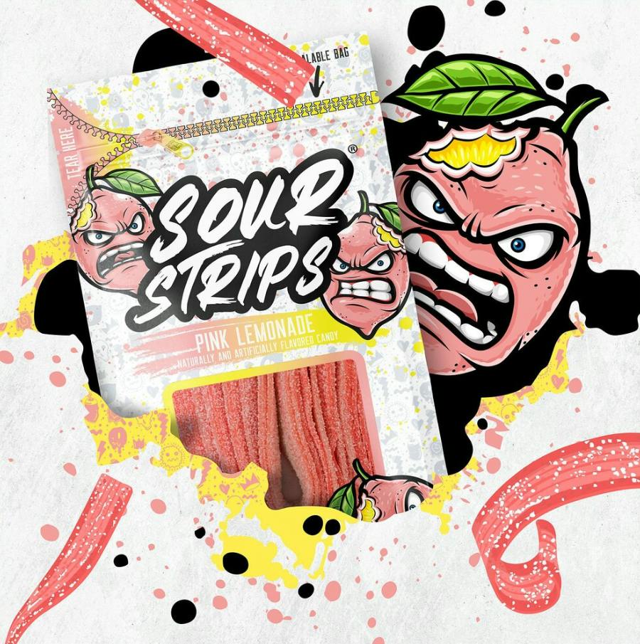 Pink Lemonade Sour Strips