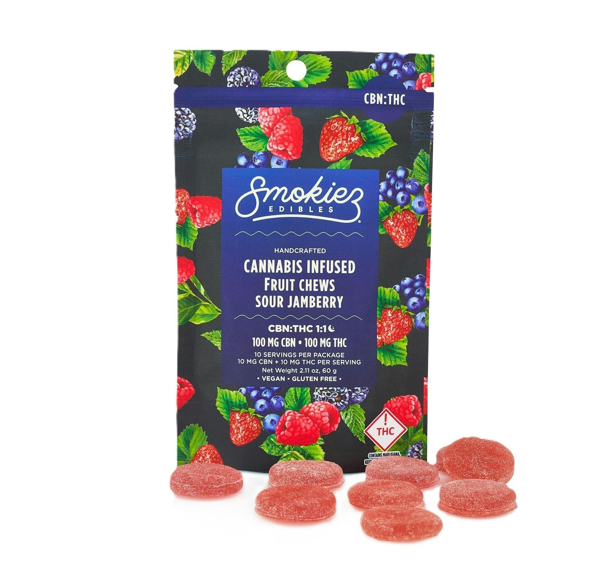 Sour Jamberry - 1:1 - Gummies - 100mg