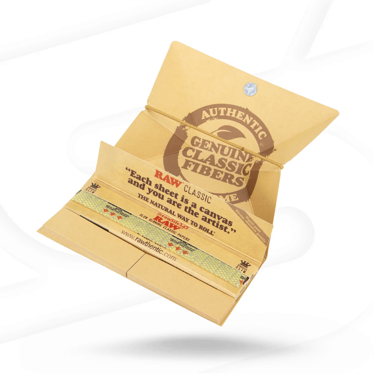 Artesano King Slim Classic Rolling Papers + Tips - 32pk
