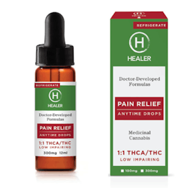 MED ONLY - Healer 600mg 1:1 Pain Tincture - 600mg THC:THCA