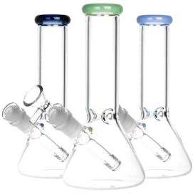 8" Classic Glass Beaker Water Bong