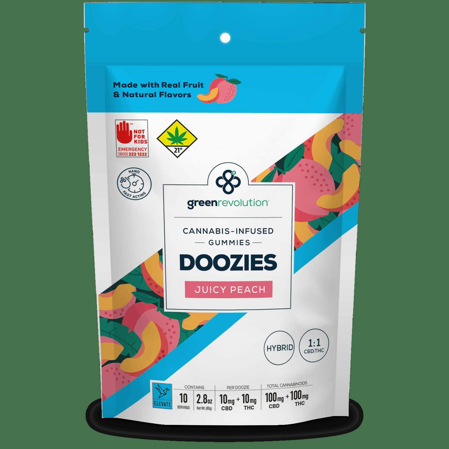 Strawberry 1:1 THC/CBC 10pk Gummy Edible (Doozies)