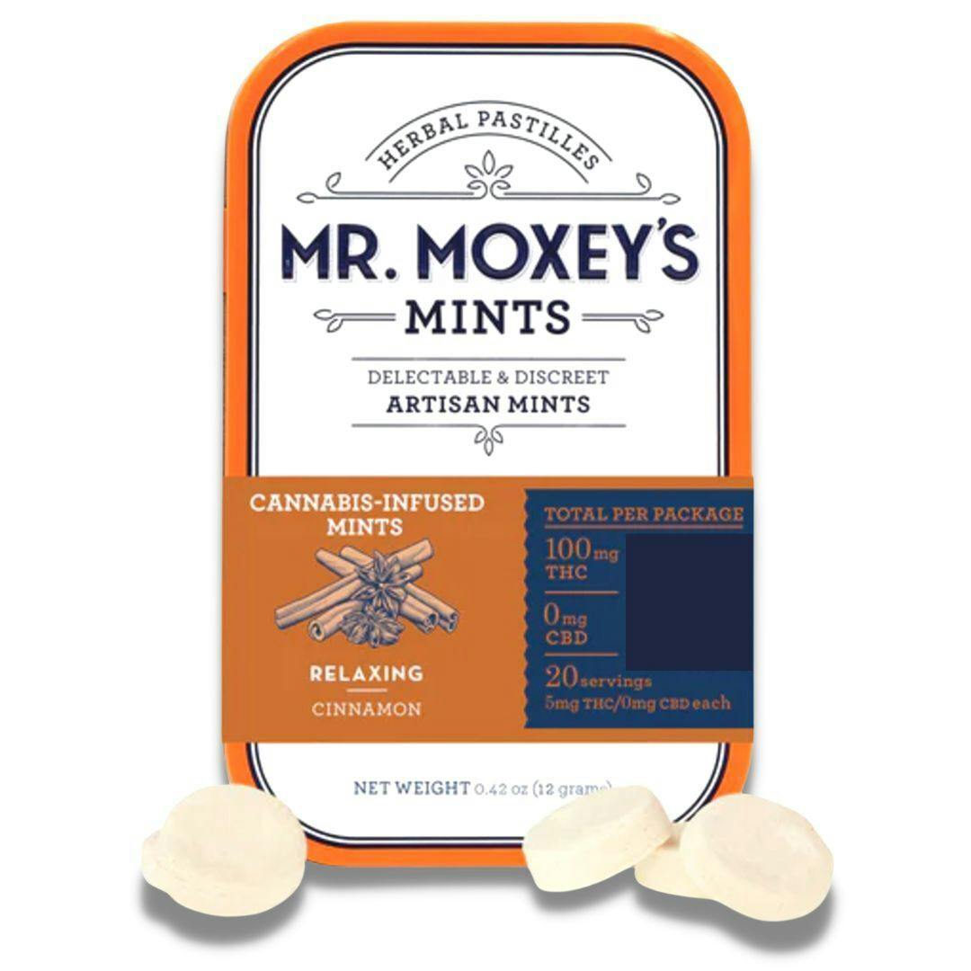 Relax Cinnamon 2:1 CBD/THC 20pk Mint Edible (Mr. Moxey's Mints)