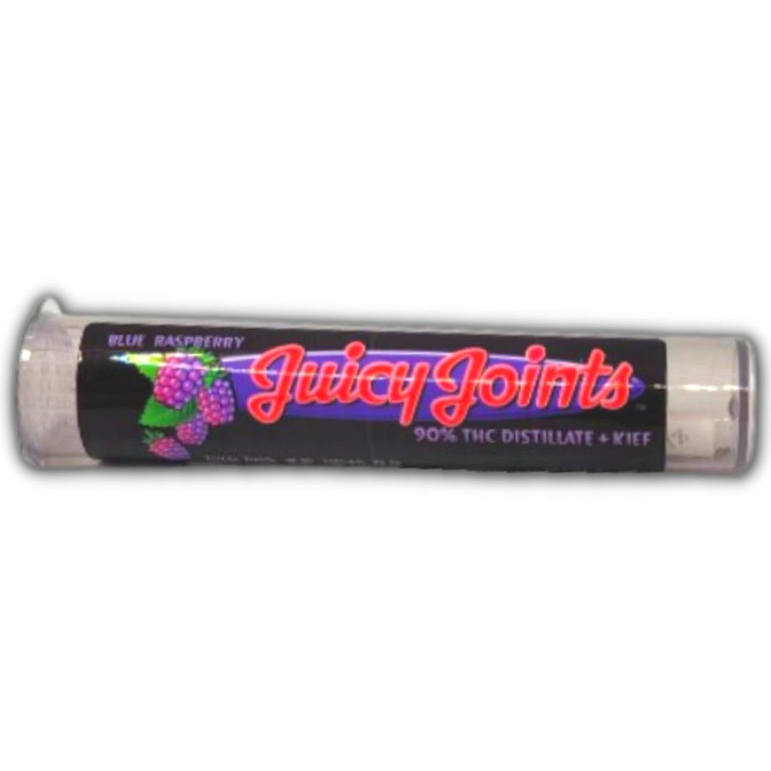 Blue Raspberry .8g Flavored Infused Pre Roll (Juicy Joints)