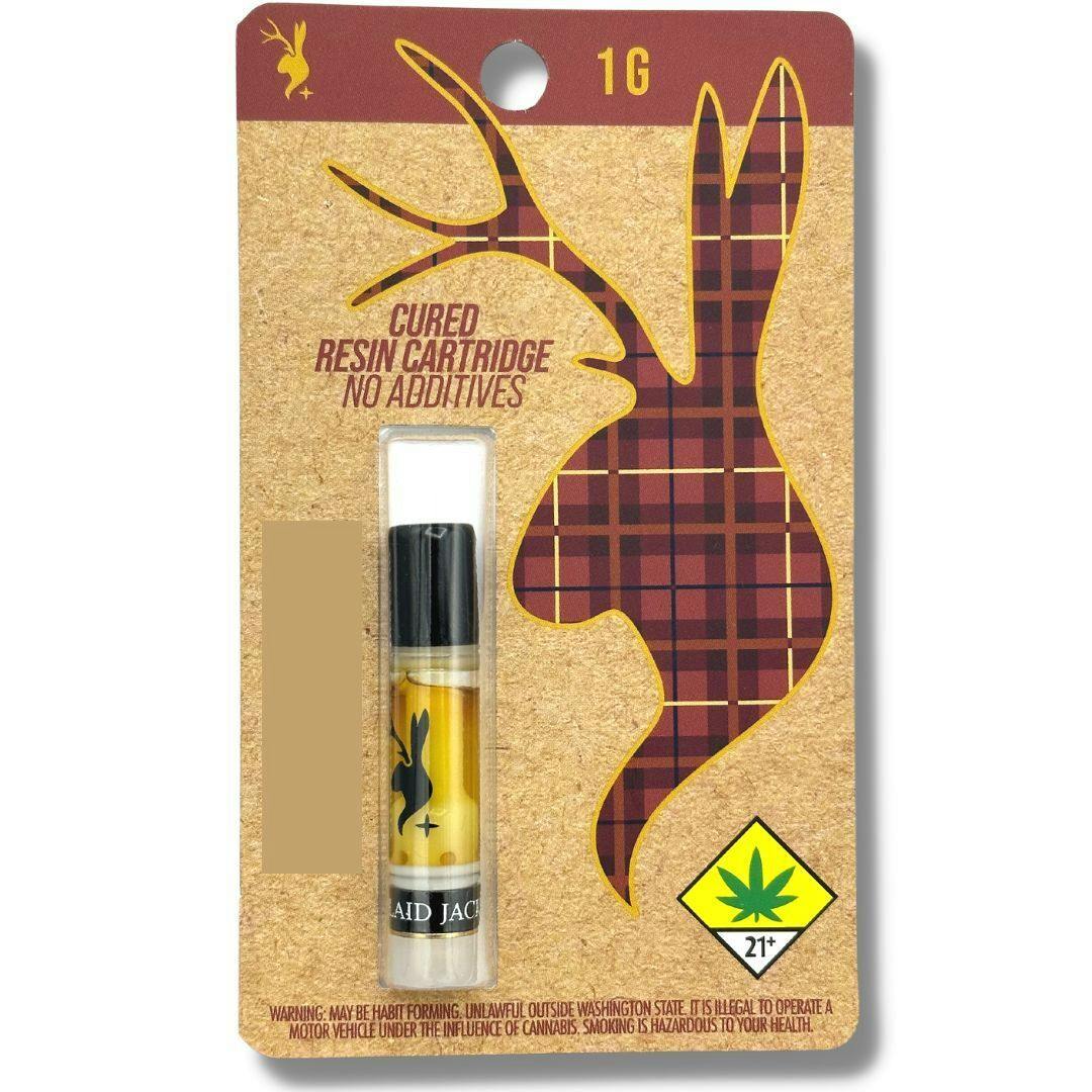 Super Boof 1g BHO Cured Resin Cartridge (Plaid Jacket)