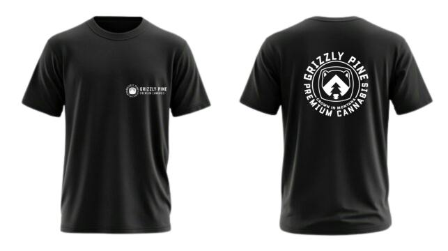 Black T Shirt w/white GP lettering