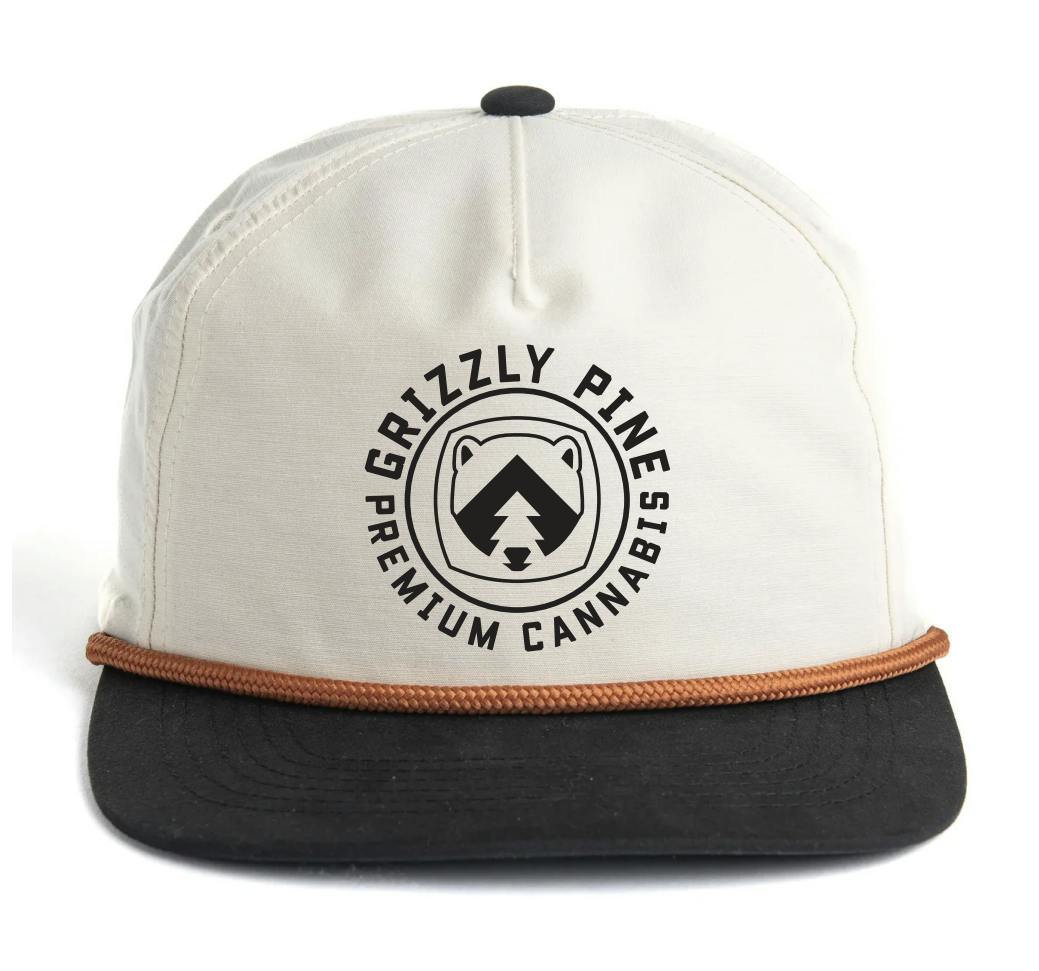 Black and Cream Grizzly Pine Hat