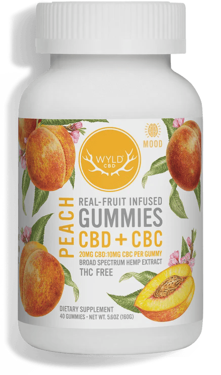 Wyld CBD + CBC Peach Gummies 10ct