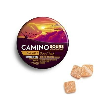 Camino Sours | Orchard Peach 'Balance' 1:1 (THC:CBD) 10mg/10-pack