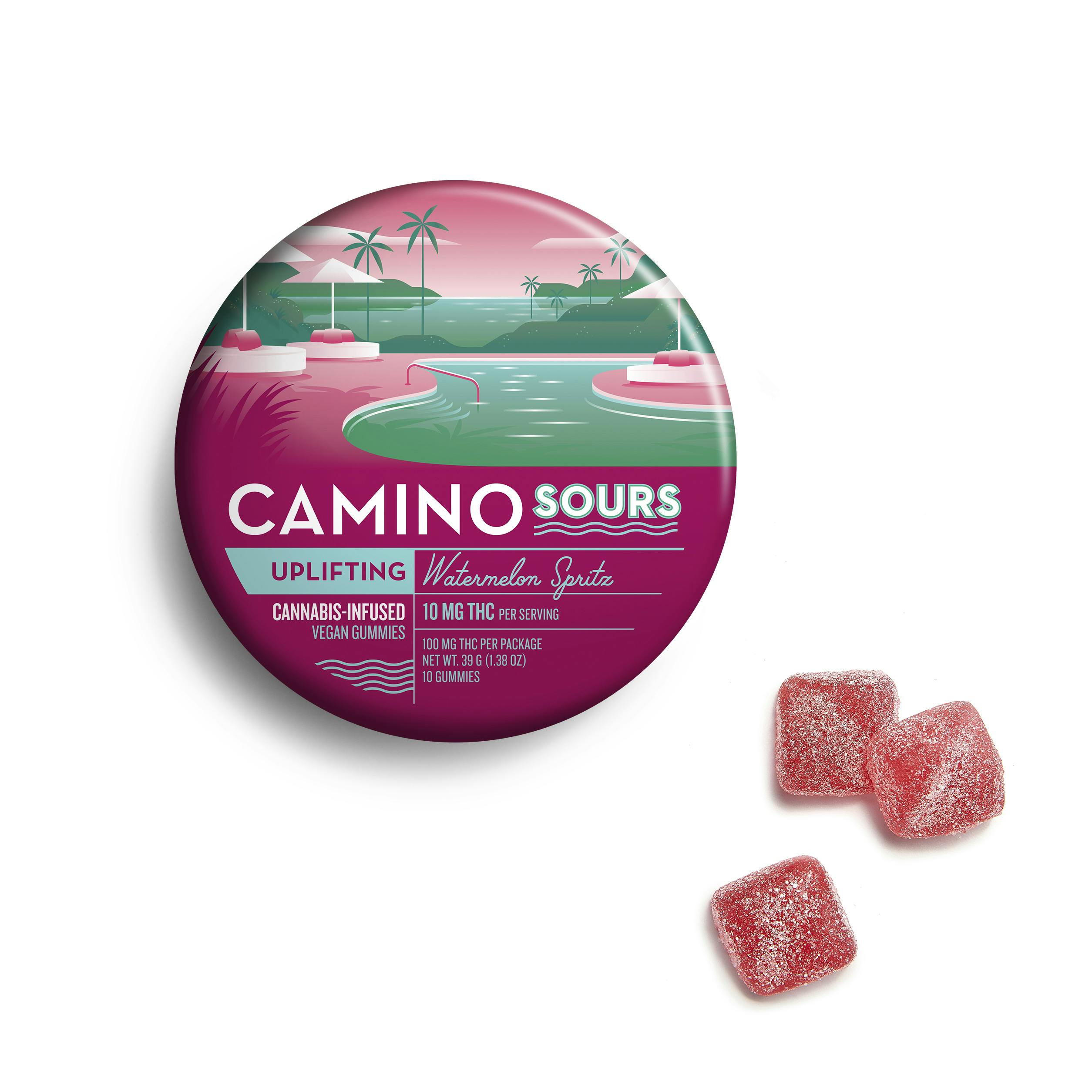 Camino Sours | Tropical Burst 2:1 (thc:thcv) 'Energy' Gummies 10mg/10-pack