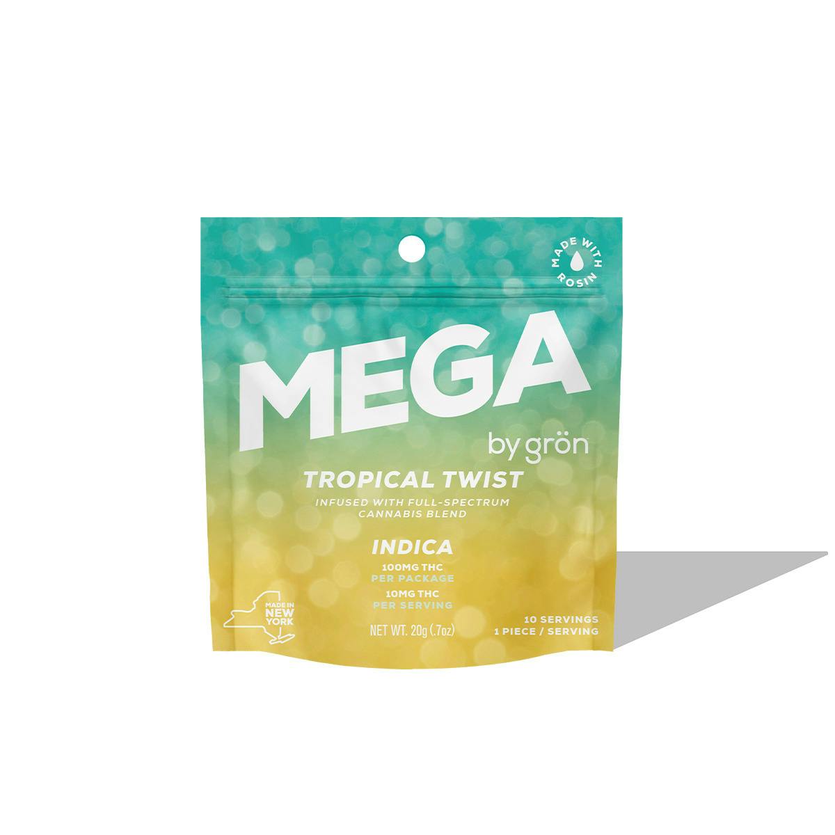 Grön | Tropical Twist (i) Mega 100mg Pearl