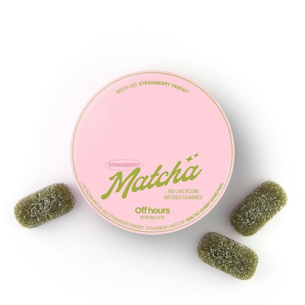 Off Hours | strawberry matcha (s-h) 'strawberry parfait' Live Rosin 10mg/10-pk