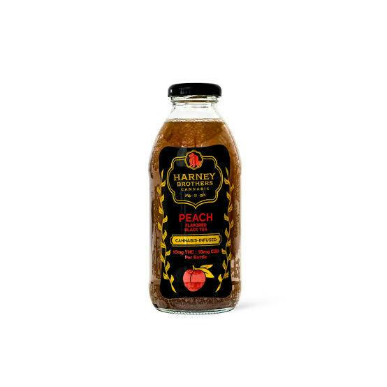 Harney Brothers | Peach Black Tea (1:1 thc:cbd) 10mg at Public Flower - Buffalo Dispensary