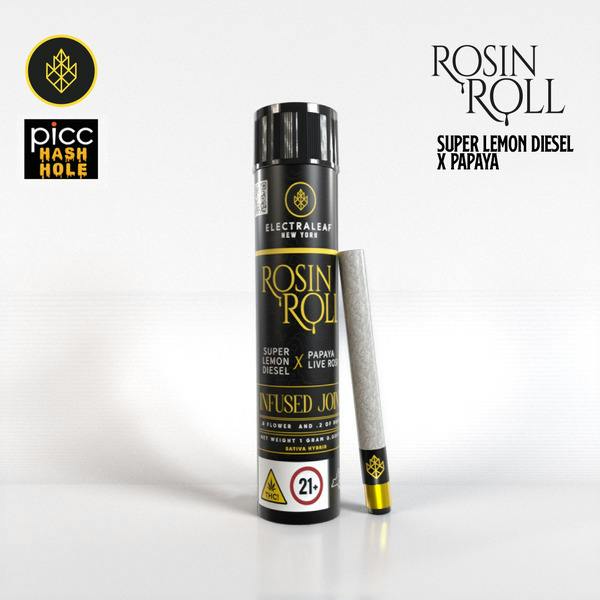 Electraleaf | Super Lemon Diesel (s-h) x Papaya Live Rosin Infused Ceramic Tip Pre-Roll