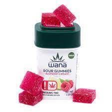 Wana - Raspberry Limeade 1000mg Indica Gummies