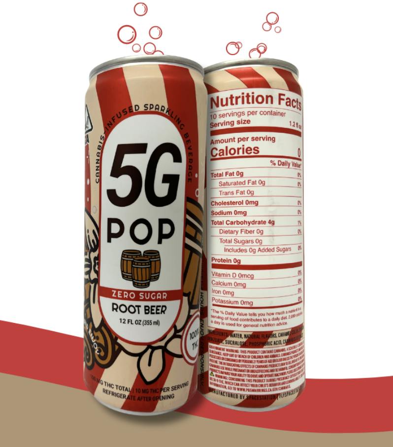 ZERO SUGAR ROOT BEER POP 100MG
