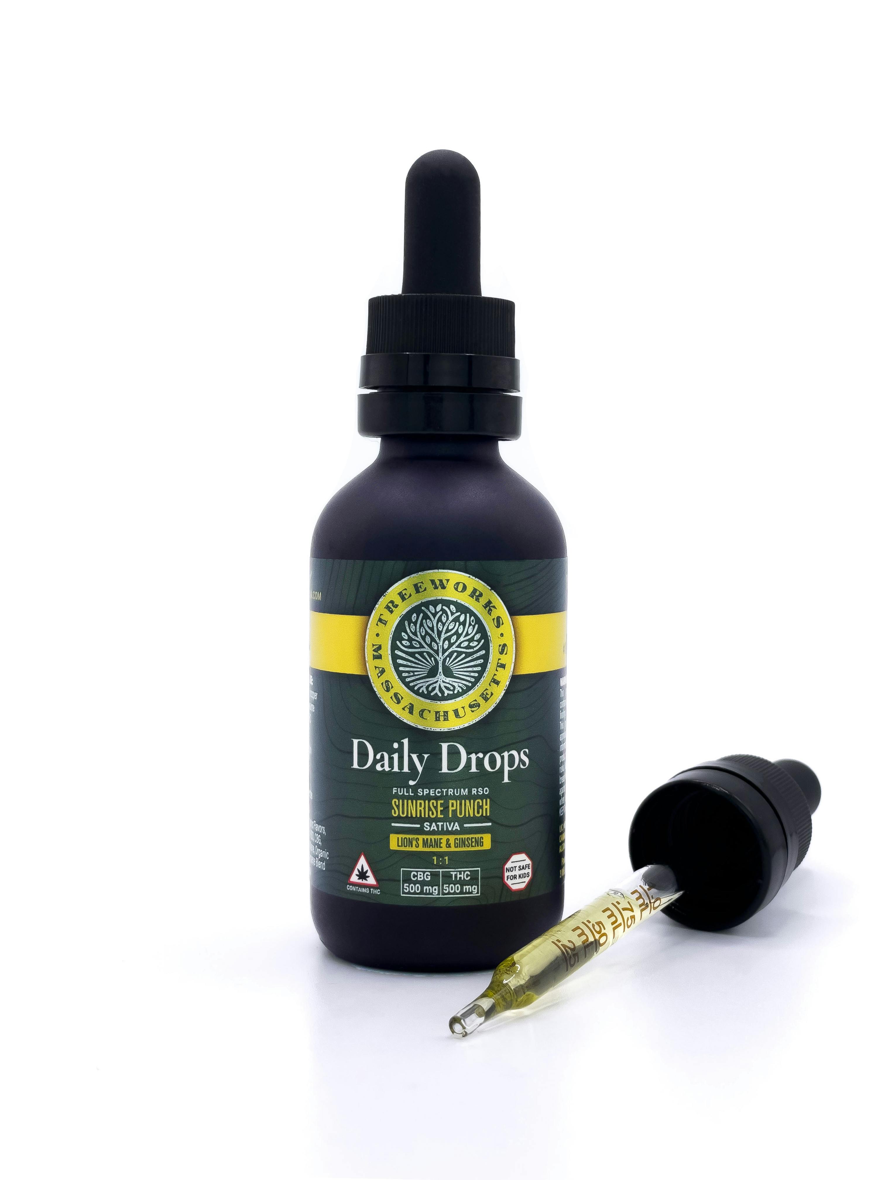 Full Spectrum Tincture - Daily Drops Extra Strength - 1:1 (THC:CBG) - 50mL at Smyth Cannabis Co. | Lowell
