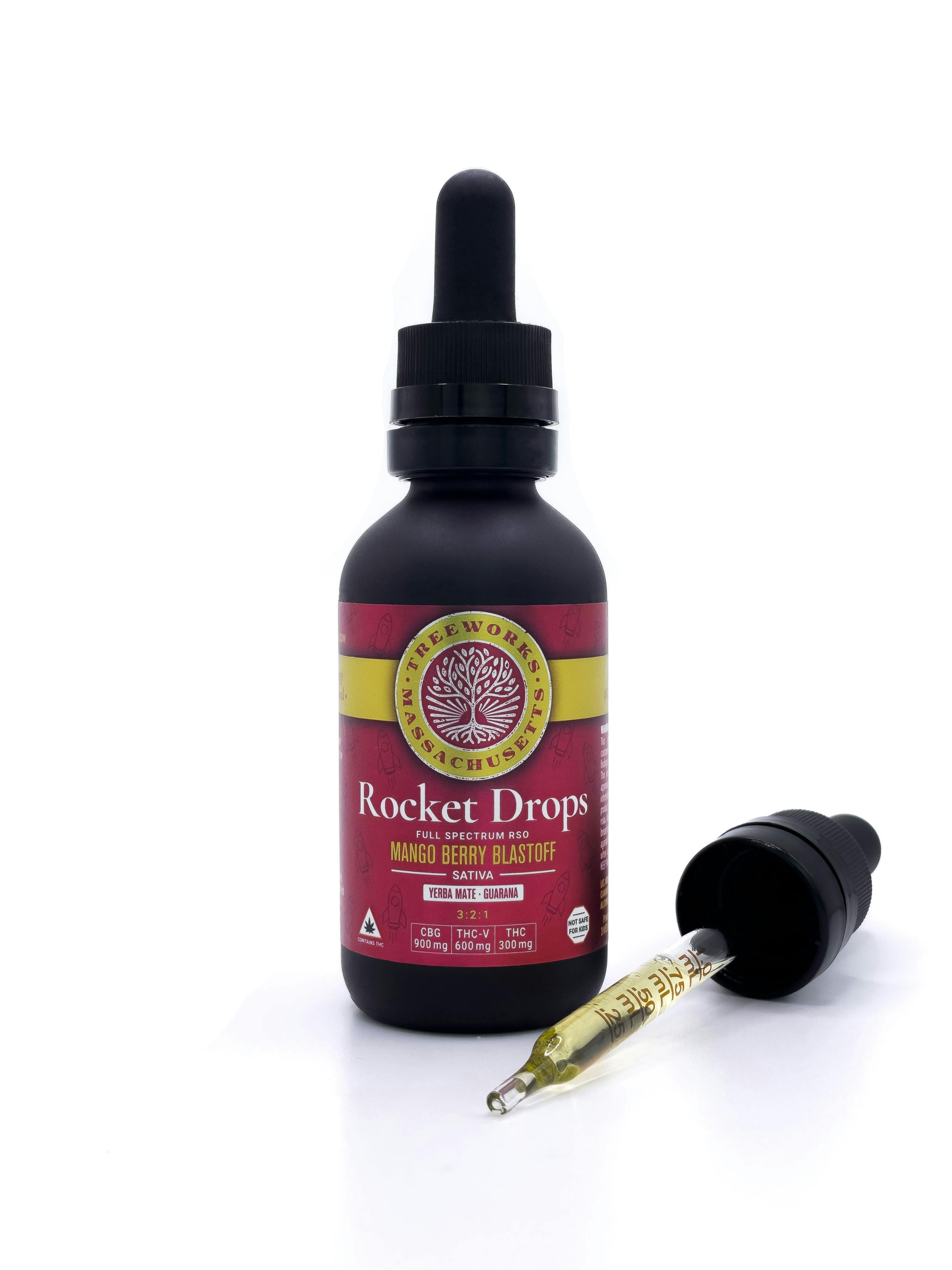 Full Spectrum Tincture - Rocket Drops 3:2:1 (CBG:THCV:THC) at Lowell Cannabis Co.