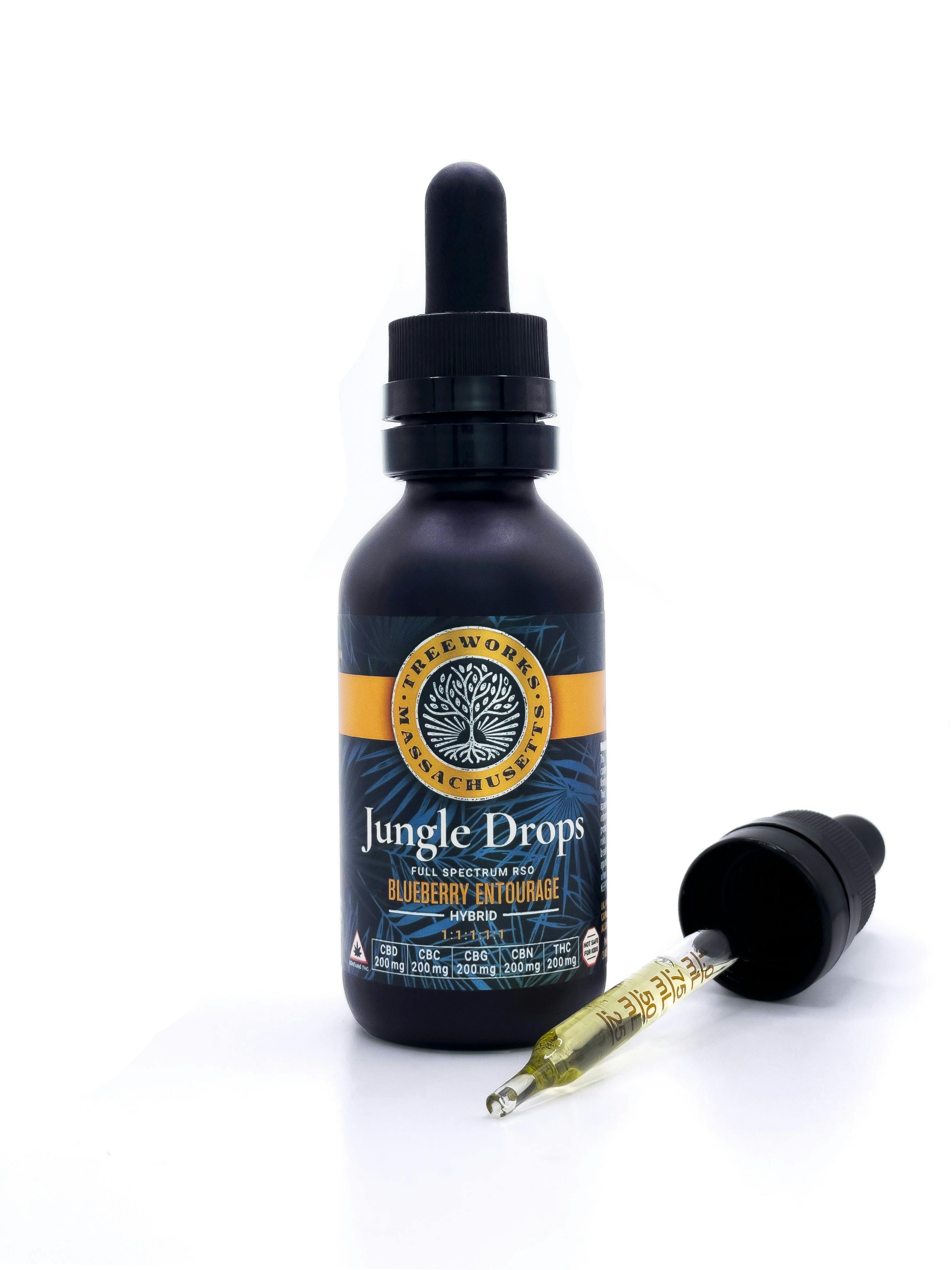 Full Spectrum Tincture - Jungle Drops 1:1:1:1:1 (CBD:CBC:CBG:CBN:THC) at Smyth Cannabis Co. | Framingham