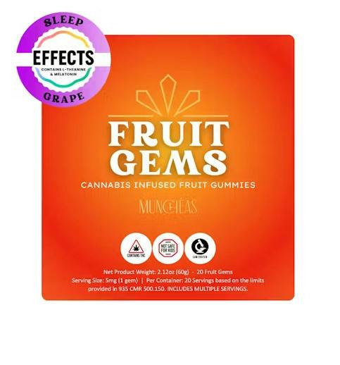 Gummies - SLEEP Grape Fruit Gems - 20 Pcs at Smyth Cannabis Co. | Framingham