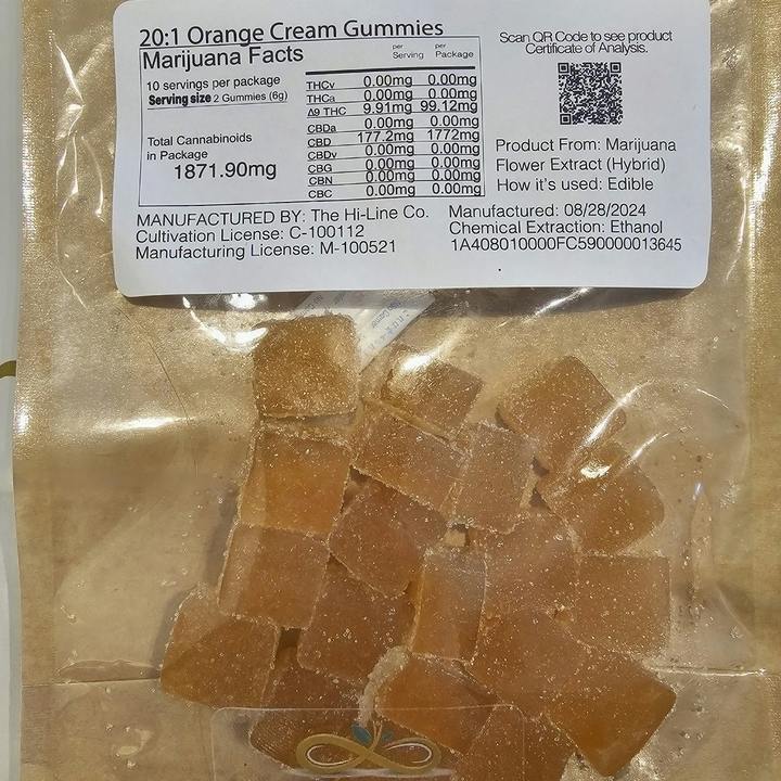 20:1 Orange Cream - 20:1 (CBD:THC)