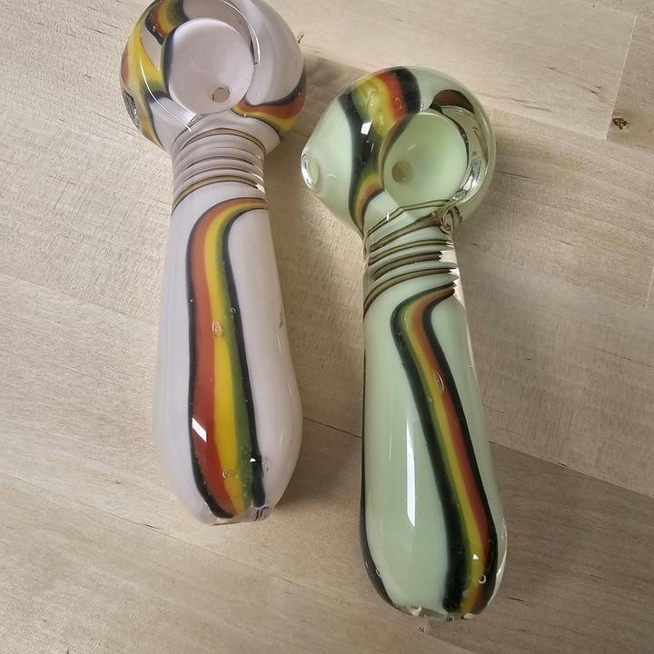 3.75 in. Milky Pipe - Rasta
