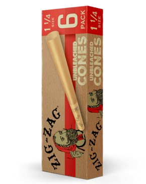 Zig Zag 1 1/4 Unbleached Cones