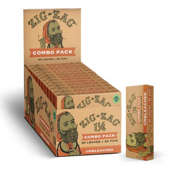 Zig-Zag Combo Pack - 1 1/4 Organic Hemp