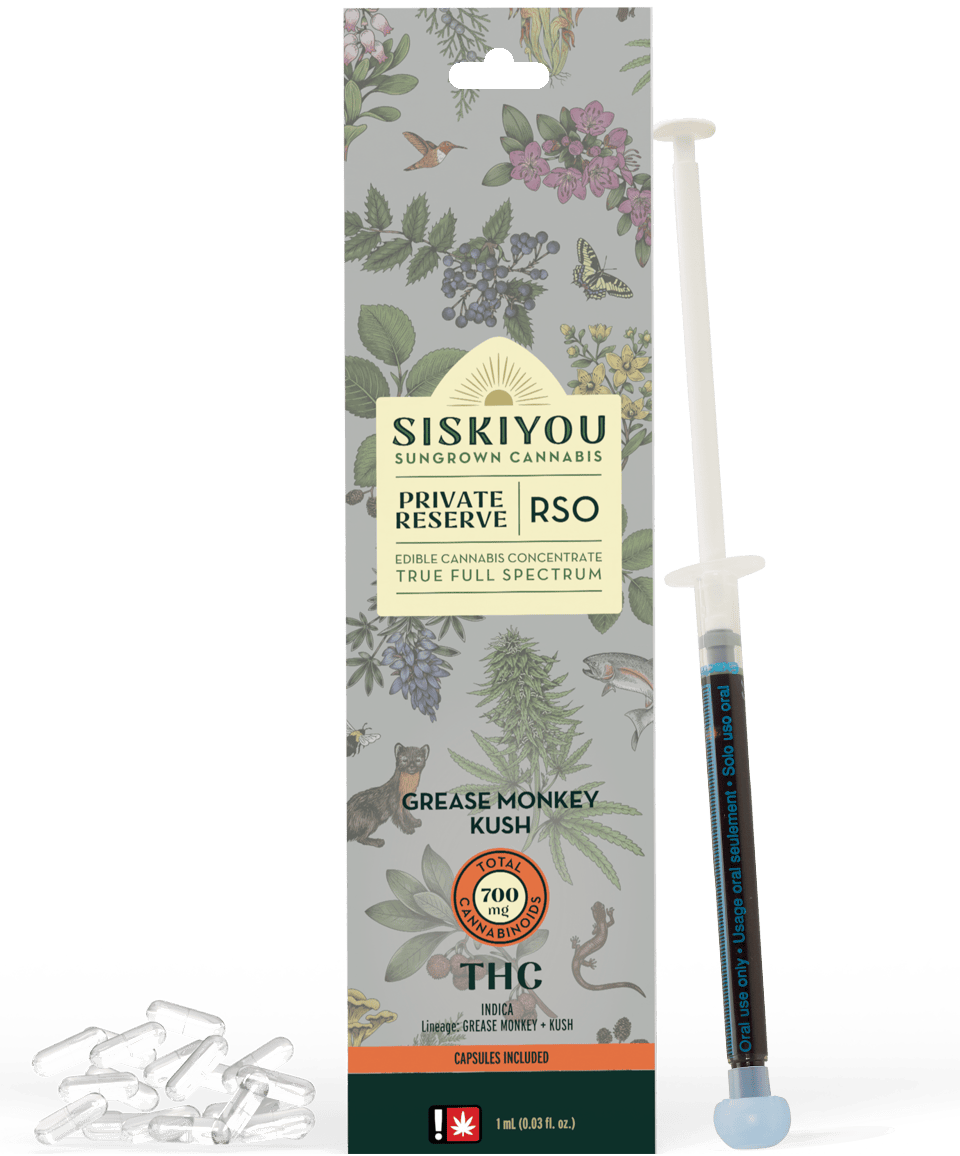 Siskiyou Sun Grown Private Reserve THC Indica RSO