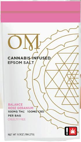 OM Rose Geranium Epsom Soaking Salts 1:1 at Gorge Greenery All Things Cannabis- Marijuana Dispensary Hood River
